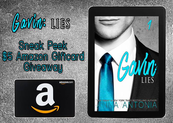 Gavin: Lies $5 Sneak Peek Amazon Gift Card Giveaway